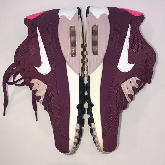 womens nike air max 90 burgundy